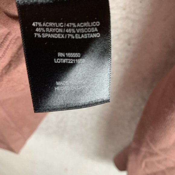 32 Degrees Heat Sweatshirt Women's Medium Plum Rose Drawstring Cowl Neck 7721 - Picture 6 of 8